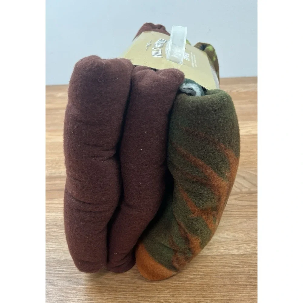 Wild Wings No Sew Fleece Throw Blanket DIY Kit HORSES 48